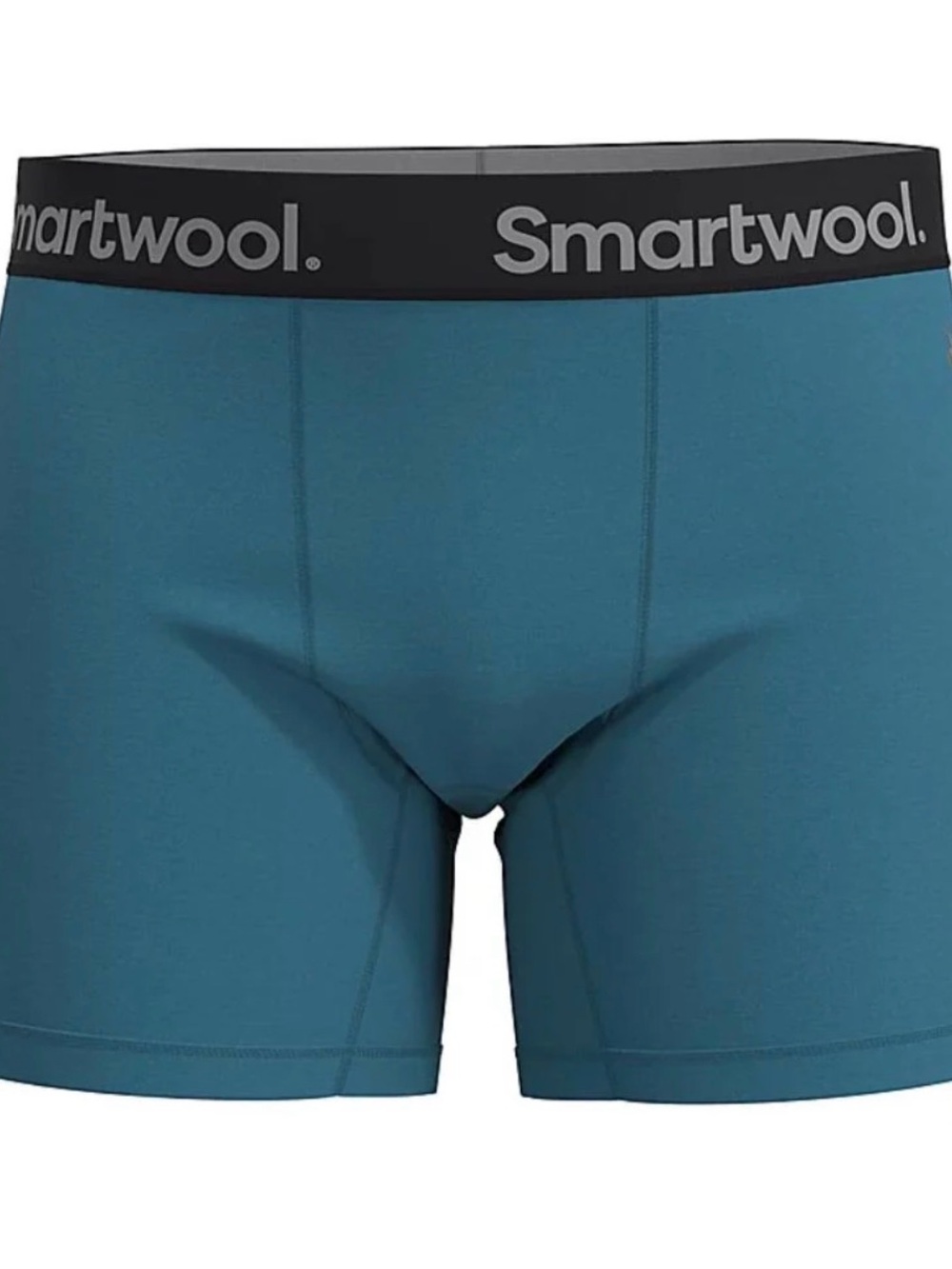 Smartwool Men's Teal Blue Boxer Briefs with Black Waistband